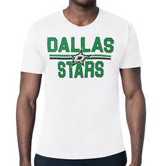 NHL Dallas Stars Starter Mesh Look Team Name T-Shirt - White