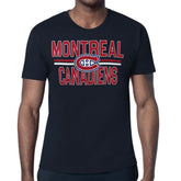 NHL Montreal Canadiens Starter Mesh Look Team Name T-Shirt - Navy