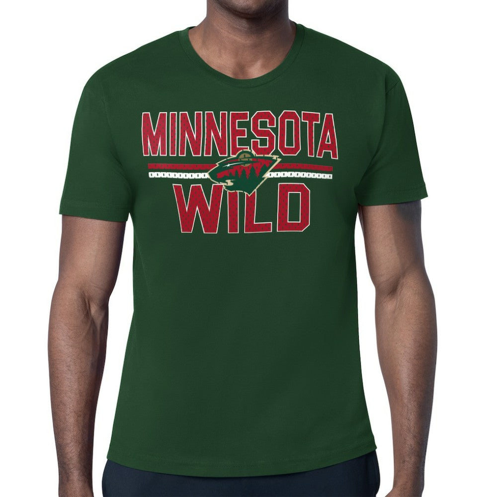 NHL Minnesota Wild Starter Mesh Look Team Name T-Shirt - Green