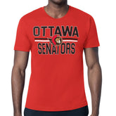 NHL Ottawa Senators Starter Mesh Look Team Name T-Shirt - Red