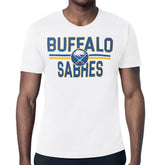 NHL Buffalo Sabres Starter Mesh Look Team Name T-Shirt - White