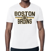 NHL Boston Bruins Starter Mesh Look Team Name T-Shirt - White