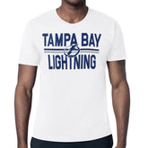 NHL Tampa Bay Lightning Starter Mesh Look Team Name T-Shirt - White
