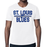 NHL St. Louis Blues Starter Mesh Look Team Name T-Shirt - White