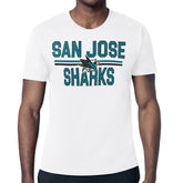 NHL San Jose Sharks Starter Mesh Look Team Name T-Shirt - White