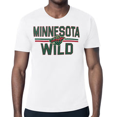 NHL Minnesota Wild Starter Mesh Look Team Name T-Shirt - White