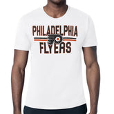 NHL Philadelphia Flyers Starter Mesh Look Team Name T-Shirt - White