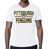 NHL Pittsburgh Penguins Starter Mesh Look Team Name T-Shirt - White