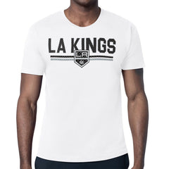 NHL Los Angeles Kings Starter Mesh Look Team Name T-Shirt - White