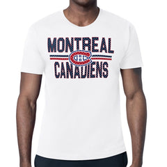 NHL Montreal Canadiens Starter Mesh Look Team Name T-Shirt - White