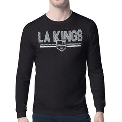 NHL Los Angeles Kings Starter Mesh Look Team Name Long Sleeve T-Shirt - Black
