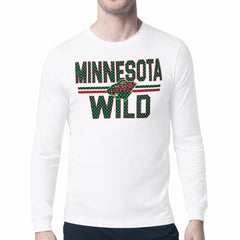 NHL Minnesota Wild Starter Mesh Look Team Name Long Sleeve T-Shirt - White