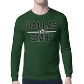 NHL Dallas Stars Starter Mesh Look Team Name Long Sleeve T-Shirt - Green