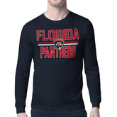 NHL Florida Panthers Starter Mesh Look Team Name Long Sleeve T-Shirt - Navy