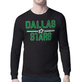 NHL Dallas Stars Starter Mesh Look Team Name Long Sleeve T-Shirt - Black