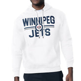 NHL Winnipeg Jets Starter Mesh Look Team Name Logo Tri-Blend Pullover Hoodie - White