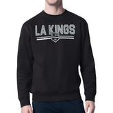NHL Los Angeles Kings Starter Mesh Look Team Name Logo Pullover Sweatshirt - Black