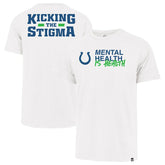 Indianapolis Colts '47 Unisex Mental Health is Health Kicking the Stigma Franklin T-Shirt White