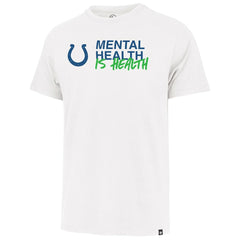 Indianapolis Colts '47 Unisex Mental Health is Health Kicking the Stigma Franklin T-Shirt White