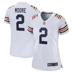NFL D.J. Moore Chicago Bears Women's Alternate Game Jersey - White