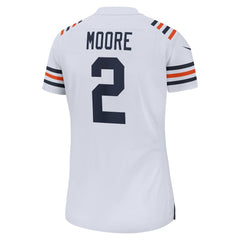 NFL D.J. Moore Chicago Bears Women's Alternate Game Jersey - White