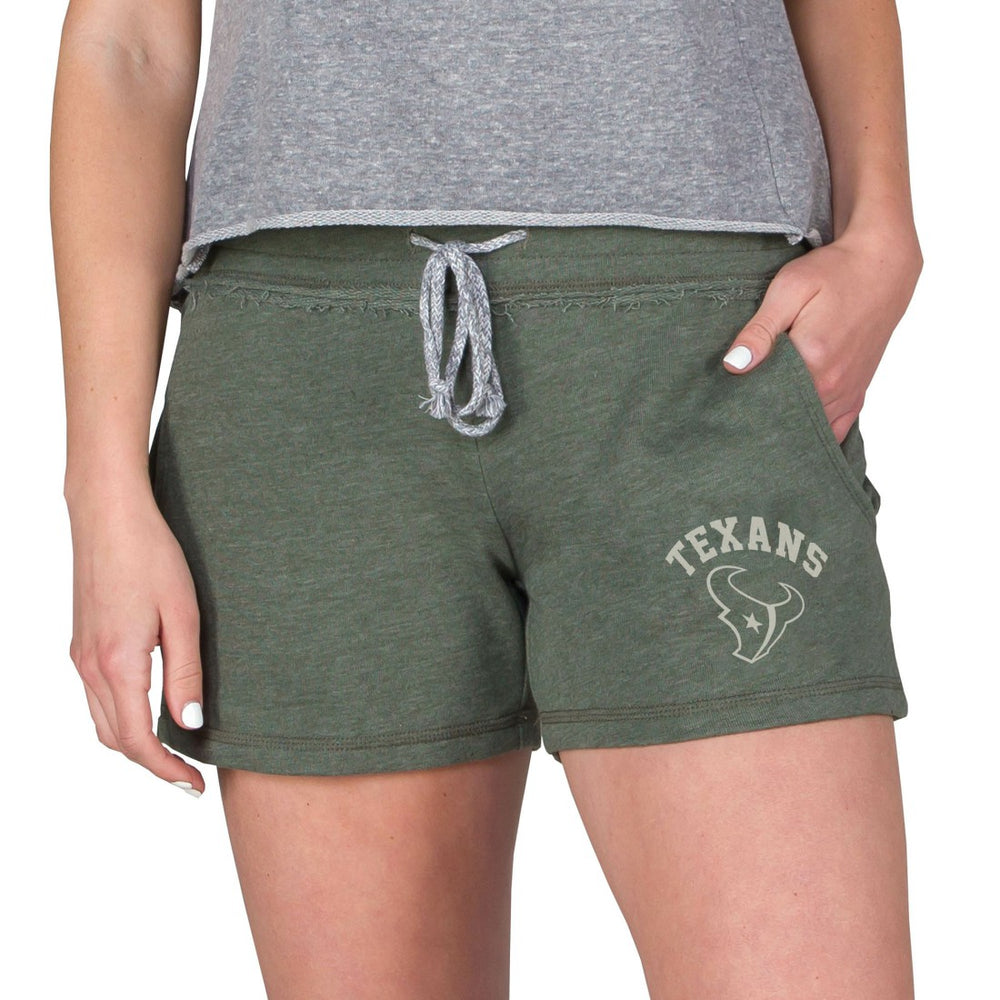 Houston Texans Concepts Sport Women's Mainstream French Terry Tri-Blend Shorts Green