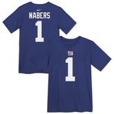 Malik Nabers New York Giants Preschool Name & Number T-Shirt Royal
