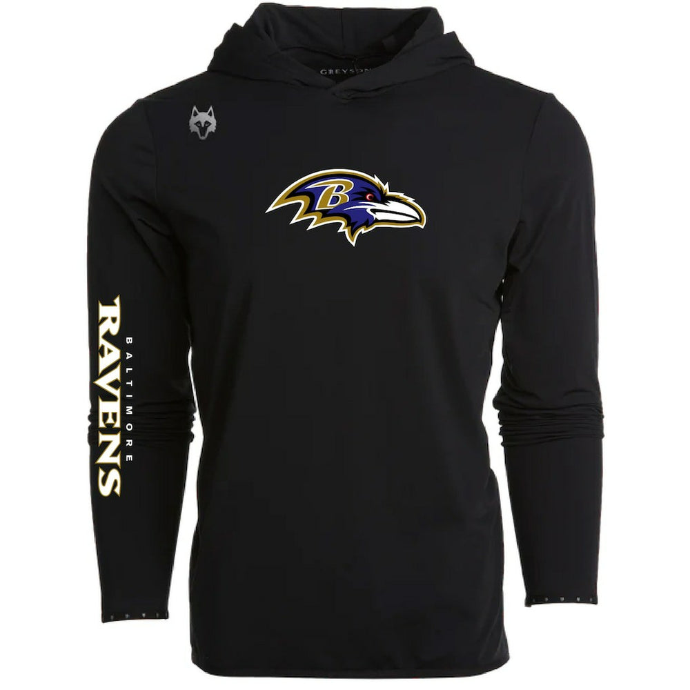 Baltimore Ravens Greyson Clothiers Colorado Long Sleeve Hoodie T-Shirt Black
