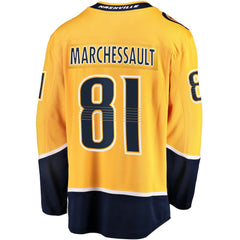 NHL Jonathan Marchessault Nashville Predators Fanatics Breakaway Jersey - Gold