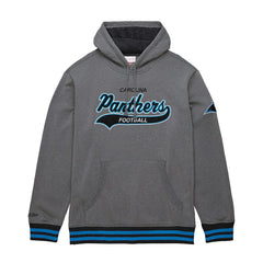 Carolina Panthers Vintage Logo Snow Washed Fleece Pullover Hoodie Heather Gray