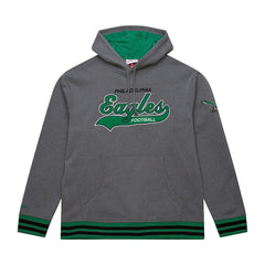 Philadelphia Eagles Vintage Logo Snow Washed Fleece Pullover Hoodie Heather Gray