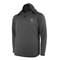 Colorado Rockies Butter Stripe Tri-Blend Long Sleeve Hoodie T-Shirt - Black Hoodies