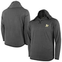 Athletics Butter Stripe Tri-Blend Long Sleeve Hoodie T-Shirt - Black Hoodies