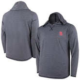 St. Louis Cardinals Butter Stripe Tri-Blend Long Sleeve Hoodie T-Shirt - Navy Hoodies