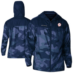 New York Yankees Columbia Camo Flash Challenger Full-Zip Windbreaker Jacket - Navy Jackets