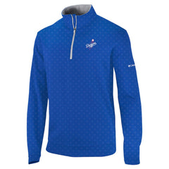 Los Angeles Dodgers Columbia Wickham Hills Omni-Wick Quarter-Zip Jacket - Royal Jackets