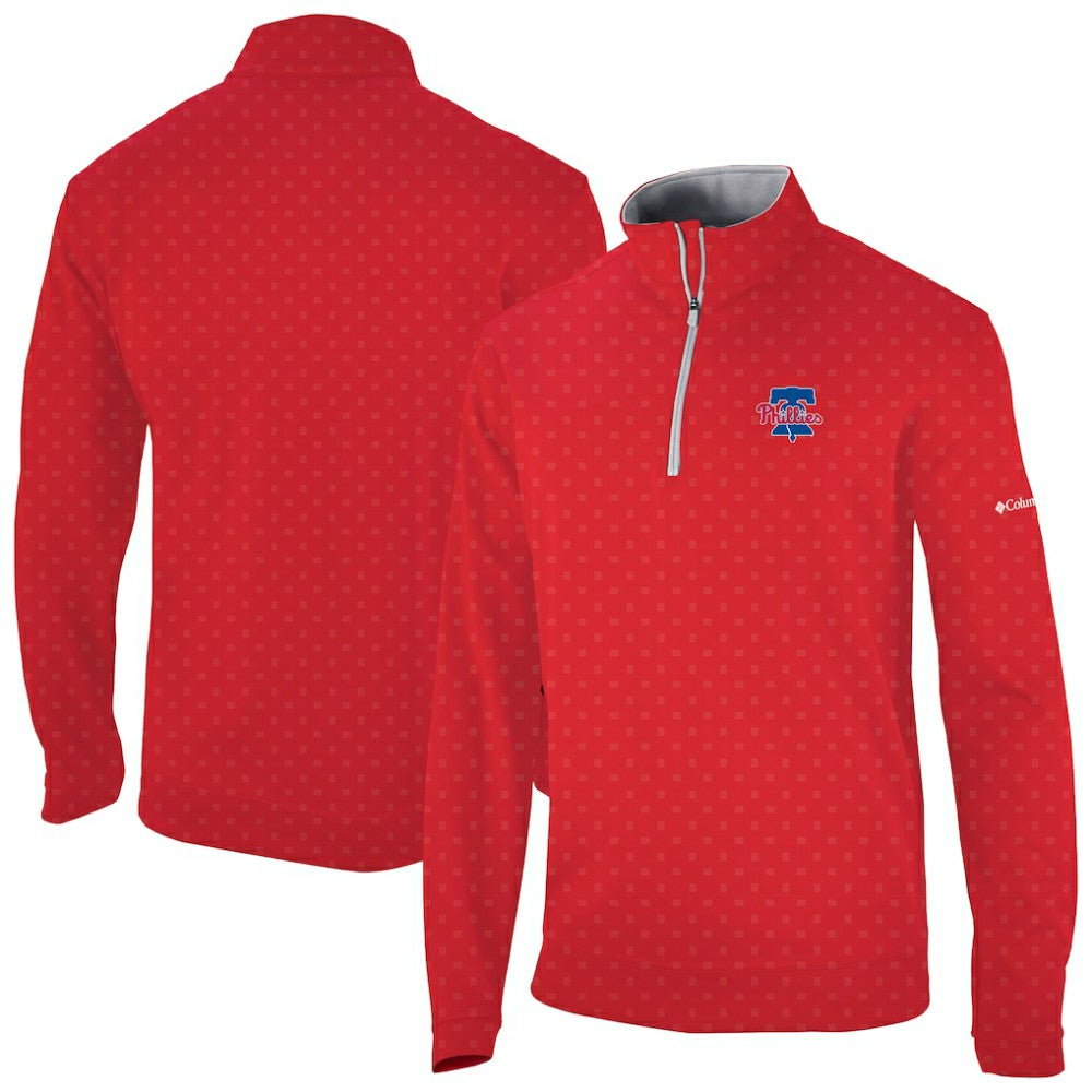 Philadelphia Phillies Columbia Wickham Hills Omni-Wick Quarter-Zip Jacket - Red Jackets
