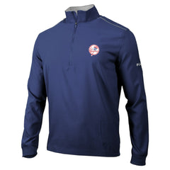 New York Yankees Columbia Omni-Wick Bogey's Paradise Quarter-Zip Top - Navy Tops