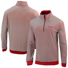 Philadelphia Phillies Columbia Omni-Wick Even Lie Quarter-Zip Pullover Top - Red Pullover