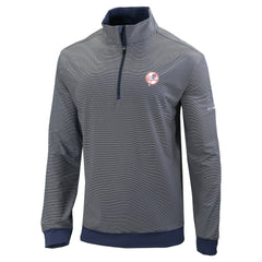 New York Yankees Columbia Omni-Wick Even Lie Quarter-Zip Pullover Top - Navy Pullover