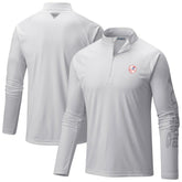 New York Yankees Columbia Terminal Tackle Raglan Omni-Shade Quarter-Zip Pullover Top - White Pullover