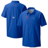 Philadelphia Phillies Columbia Slack Tide Omni-Wick Button-Up Camp Shirt - Royal