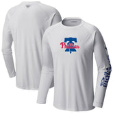 Philadelphia Phillies Columbia Terminal Tackle Long Sleeve T-Shirt - Royal T-shirts