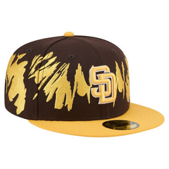 San Diego Padres New Era Retro Pattern 59FIFTY Fitted Hat - Brown/Gold Hats