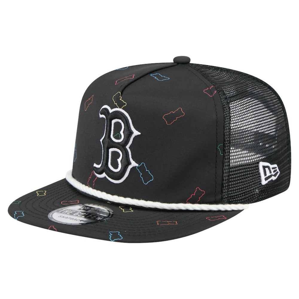 Boston Red Sox New Era Gummy Golfer Trucker Adjustable Hat - Black Hats