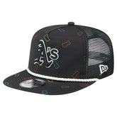 Athletics New Era Gummy Golfer Trucker Adjustable Hat - Black Hats