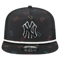New York Yankees New Era Gummy Golfer Trucker Adjustable Hat - Black Hats