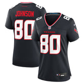 Andre Johnson Houston Texans Women's Team Retired Player Game Jersey Navy