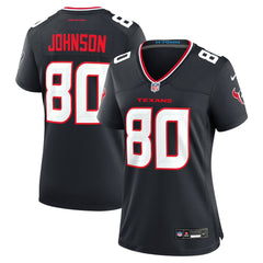 NFL Andre Johnson Houston Texans Women's Team Retired Player Game Jersey - Navy