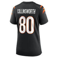 NFL Cris Collinsworth Cincinnati Bengals Women's Team Retired Player Game Jersey - Black